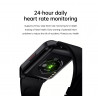 Montre Bluetooth connectee multi fonctions - Silicone noir