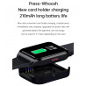 Montre Bluetooth connectee multi fonctions - Silicone noir