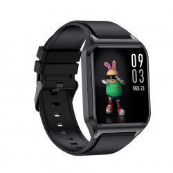 Montre Bluetooth connectee multi fonctions - Silicone noir