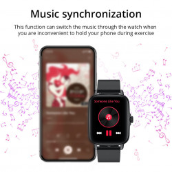 Montre Bluetooth connectee grand ecran 1,69 pouces avec mode multi...