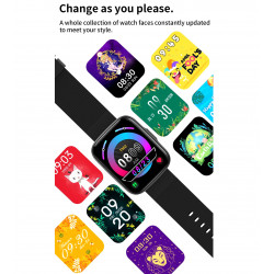Montre Bluetooth connectee grand ecran 1,69 pouces avec mode multi...