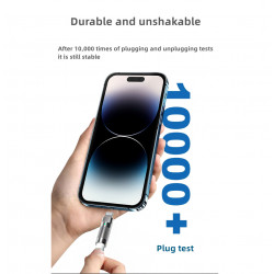 Cable de charge rapide et de synchronisation Type C vers Lightning...