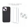 Pack iPhone 14 : 2 vitres avant en verre trempe + 2 vitres pour...