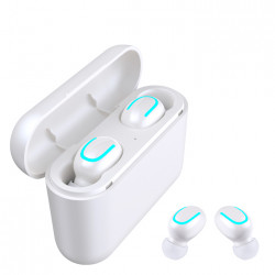 Ecouteurs binaural Bluetooth 5.0 sans fil etanches avec microphone...