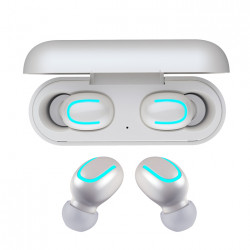 Ecouteurs binaural Bluetooth 5.0 sans fil etanches avec microphone...