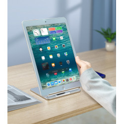 Support bureau en aluminium pour tablette pliable et antiderapant