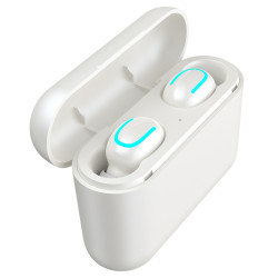 Ecouteurs binaural Bluetooth 5.0 sans fil etanches avec microphone...
