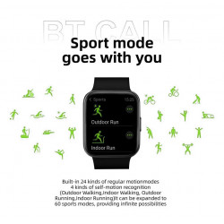 Montre intelligente Bluetooth avec caracteristiques sport fitness
