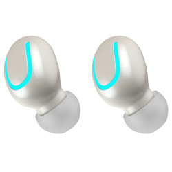 Ecouteurs binaural Bluetooth 5.0 sans fil etanches avec microphone...