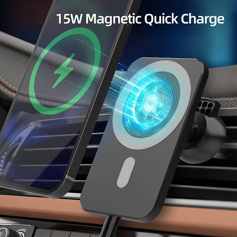 Support voiture pour mobile avec chargeur de telephone sans fil ...