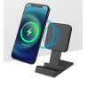 Support de charge sans fil Qi 2 en 1 detachable et flexible