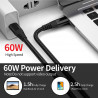 Cable USB Type - C de charge et de synchronisation vers Type - C...