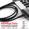 Cable USB Type - C de charge et de synchronisation vers Type - C...