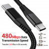 Cable USB Type - C de charge et de synchronisation vers Type - C...