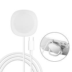 Support de charge rapide sans fil Qi pliant avec fixation magnetique