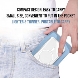 Power bank portable et magnetique avec charge sans fil 10 000mAh ...