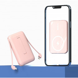 Mini power bank portable et magnetique avec charge sans fil 10...