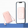 Mini power bank portable et magnetique avec charge sans fil 10...