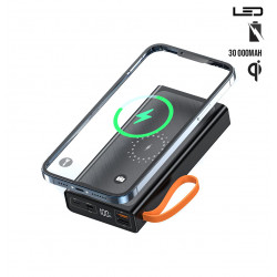 Power bank portable et ultra puissante avec charge sans fil 30...