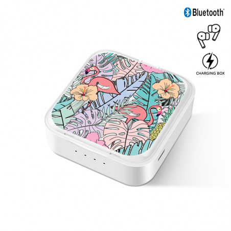 Ecouteurs stereo Bluetooth 5.0 sans fil avec appels binaural et...