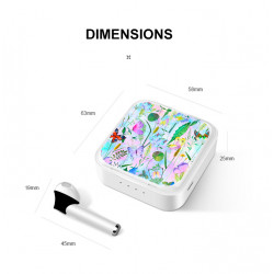 Ecouteurs stereo Bluetooth 5.0 sans fil avec appels binaural et...