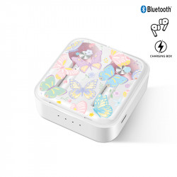 Ecouteurs stereo Bluetooth 5.0 sans fil avec appels binaural