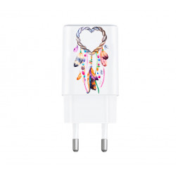 Prise de charge murale USB pour mobile blanche - Attrape rev