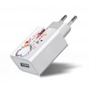 Prise de charge murale USB pour mobile blanche - Attrape reve c ur