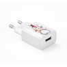 Prise de charge murale USB pour mobile blanche - Attrape reve c ur