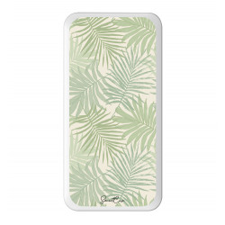 Power bank double USB blanche - Palmier vert