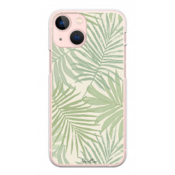 Coque de protection en silicone souple pour iPhone 13 - Palmier vert