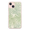 Coque de protection en silicone souple pour iPhone 13 - Palmier vert