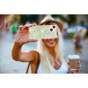 Coque de protection en silicone souple pour iPhone 13 - Palmier vert