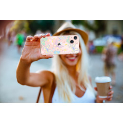 Coque de protection en silicone souple pour iPhone 13 - Papillons...