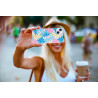 Coque de protection en silicone souple pour iPhone 14 - Palmier...