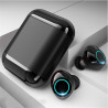 Ecouteur Bluetooth 5.0 sans fil avec microphone integre - Noir