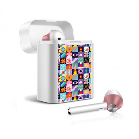Ecouteurs stereo Bluetooth 5.0 sans fil avec appels binaual et...