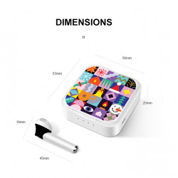 Ecouteurs stereo Bluetooth 5.0 sans fil avec appels binaural et...