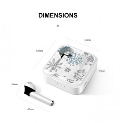 Ecouteurs stereo Bluetooth 5.0 sans fil avec appels binaural et...