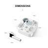 Ecouteurs stereo Bluetooth 5.0 sans fil avec appels binaural et...