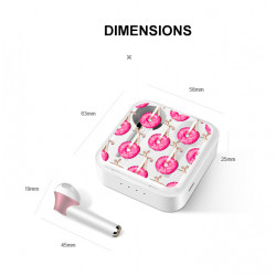 Ecouteurs stereo Bluetooth 5.0 sans fil avec appels binaural et...