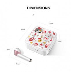 Ecouteurs stereo Bluetooth 5.0 sans fil avec appels binaural et...