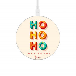 Chargeur a induction sans fil avec indicateur LED argent - Ho ho ho