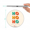 Chargeur a induction sans fil avec indicateur LED argent - Ho ho ho