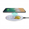 Chargeur a induction sans fil avec indicateur LED argent - Cerf or