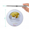 Chargeur a induction sans fil avec indicateur LED argent - Cerf or