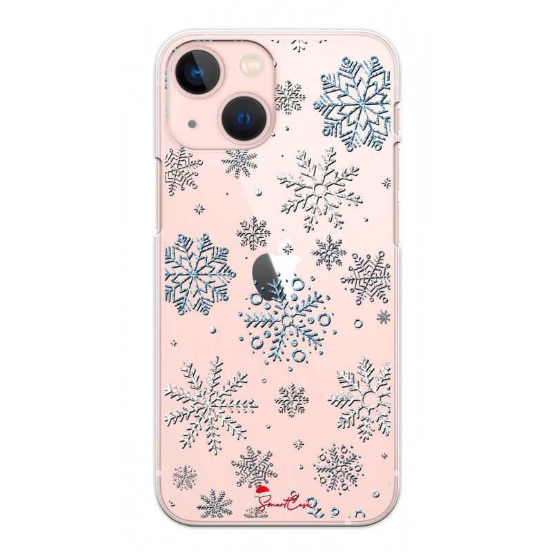 Coque souple transparente pour iPhone 13 - Flocons