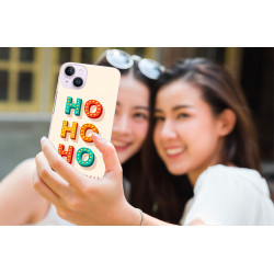 Coque souple transparente pour iPhone 14 - Ho ho ho