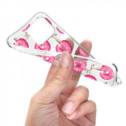 Coque souple transparente pour iPhone 14 - Donuts
