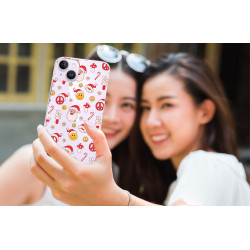 Coque souple transparente pour iPhone 14 - Peace Noel